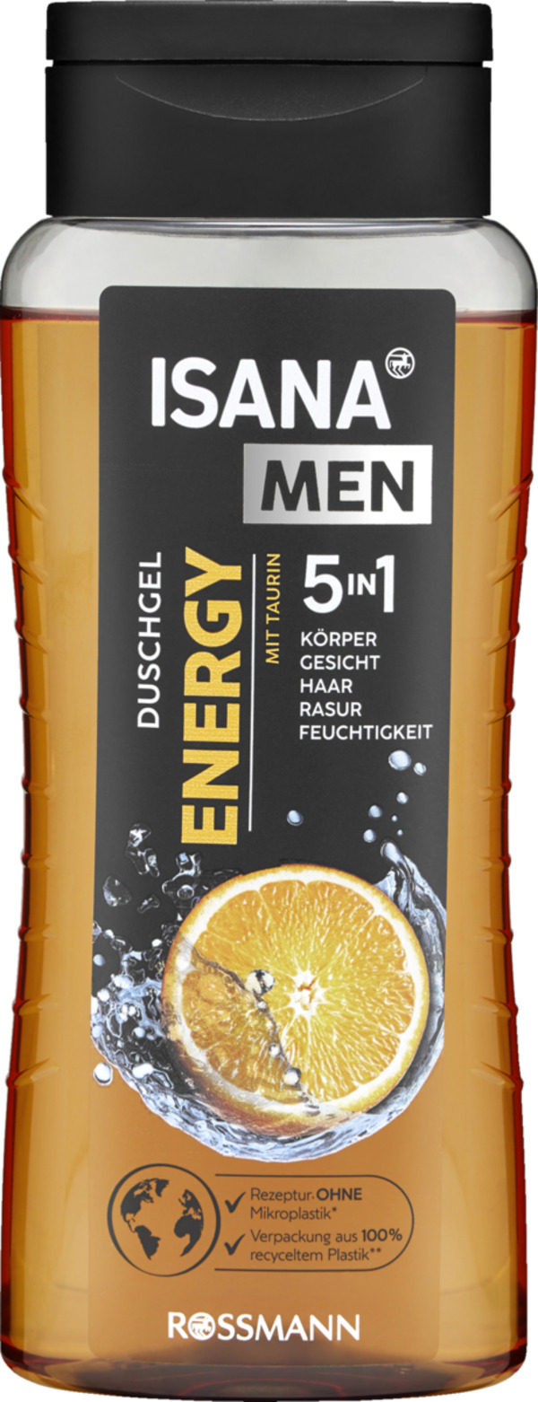 Bild 1 von ISANA MEN Duschgel Energy, 300 ml