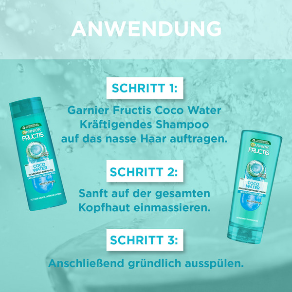 Bild 3 von Garnier Fructis Coco Water Klärendes Shampoo Vorteilsset, 750 ml