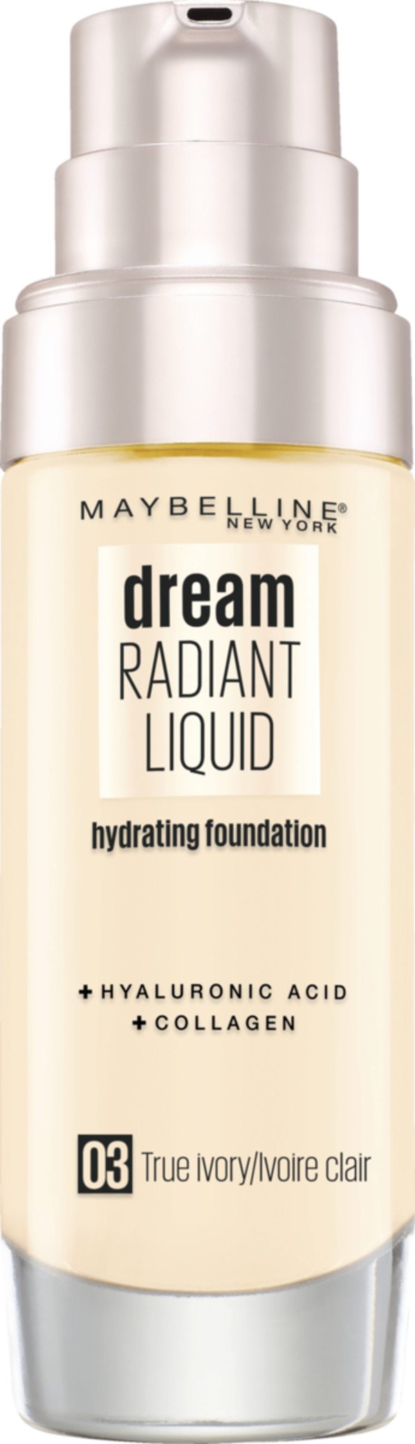 Bild 1 von Maybelline New York Dream Radiant Liquid Make-Up Nr. 03 True Ivory, 30 ml