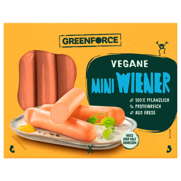 Bild 1 von Greenforce Mini Wiener vegan 180g