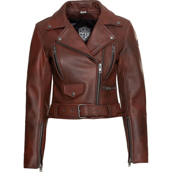 Bild 1 von Bad Bonnie Damen Lederjacke Rot