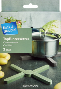 flink & sauber Topfuntersetzer faltbar aus Silikon