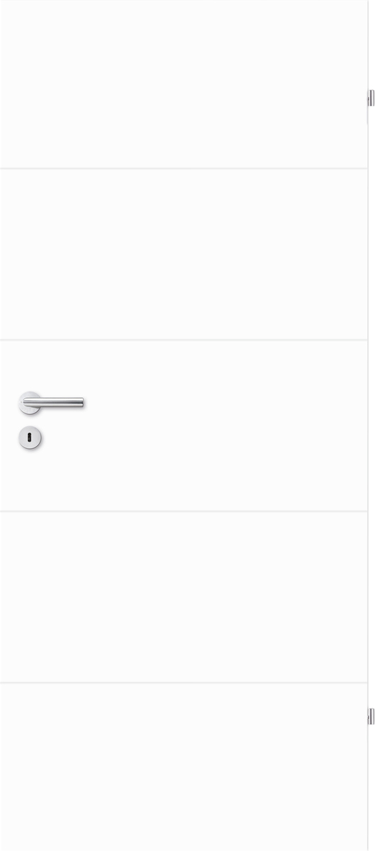 Bild 1 von Borne Türblatt Turida 10 design-weiß Röhrenspan