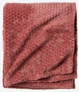 Kuscheldecke ROSENVIAL 130x160 Fleece rosa