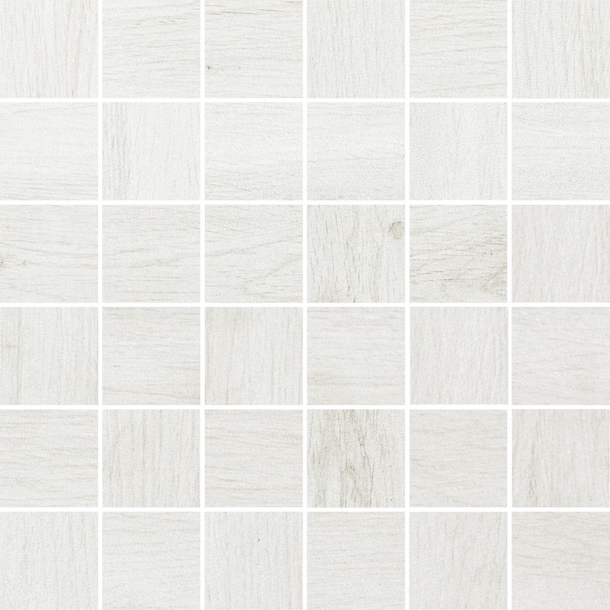 Bild 1 von Mosaikfliese Feinsteinzeug Oak weiß 30 x 30 cm Steinmaß: ca. 4,8 x 4,8 cm