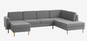 Sofa SVALBARD Ecke rechts hellgrau