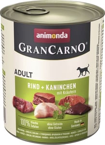 Animonda GranCarno Adult Rind + Kaninchen mit Kräutern 800 g Adult