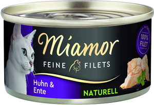 Miamor Feine Filets Natur Huhn Ente Katzennassfutter 80 g