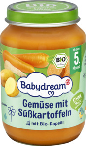 Babydream Bio Gemüse mit Süßkartoffeln, 190 g