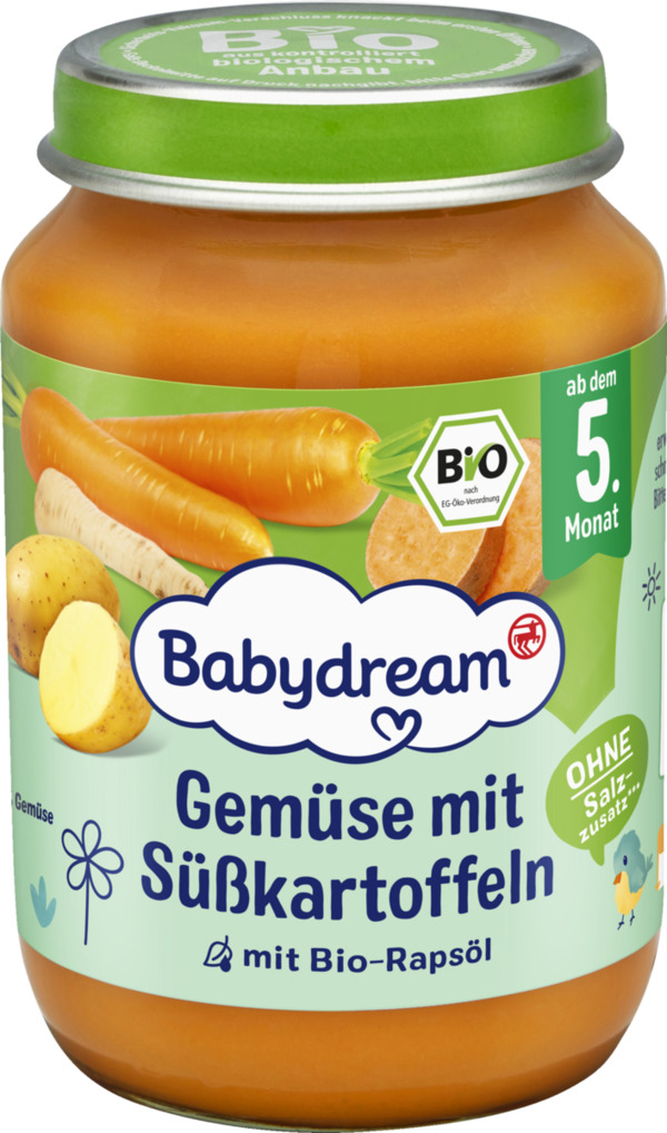 Bild 1 von Babydream Bio Gemüse mit Süßkartoffeln, 190 g