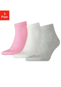 PUMA Kurzsocken (3er-Pack) mit Rippbündchen