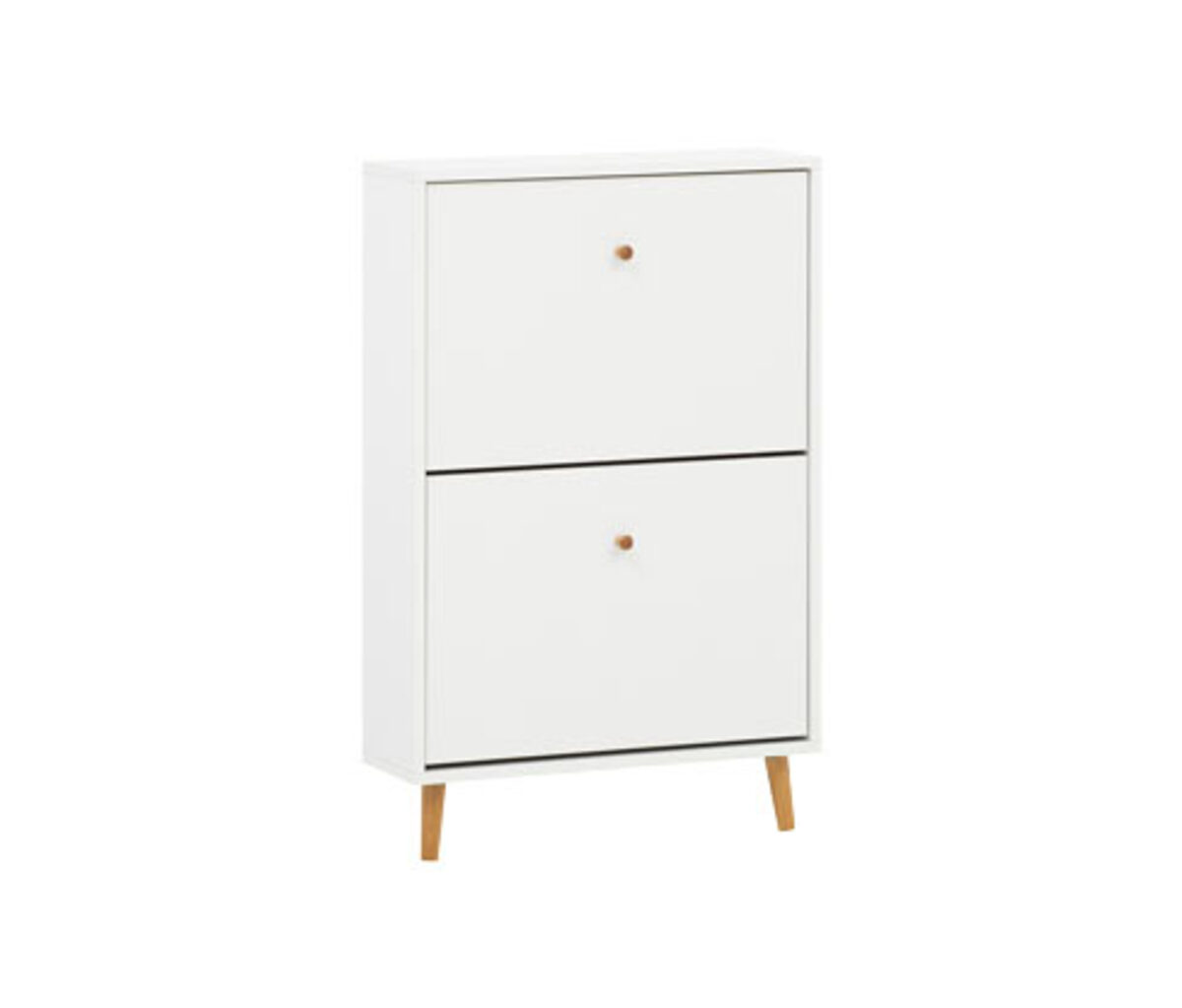 Bild 1 von Schuhschrank »Bjarne« mit 2 Klappen, matt weiß