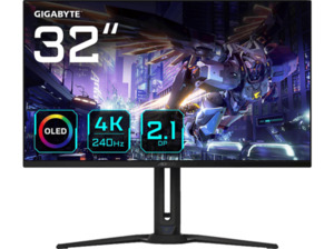 GIGABYTE AORUS FO32U2P 31,5 Zoll UHD 4K Gaming Monitor (0,03 ms Reaktionszeit, 240 Hz), Schwarz