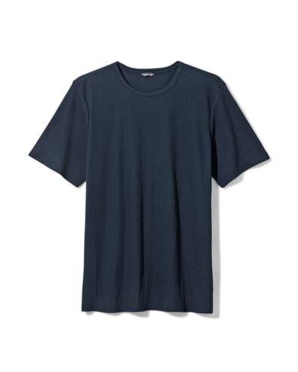 Bild 1 von Herren-Loungeshirt, Baumwolle mit Waffeloptik dunkelblau