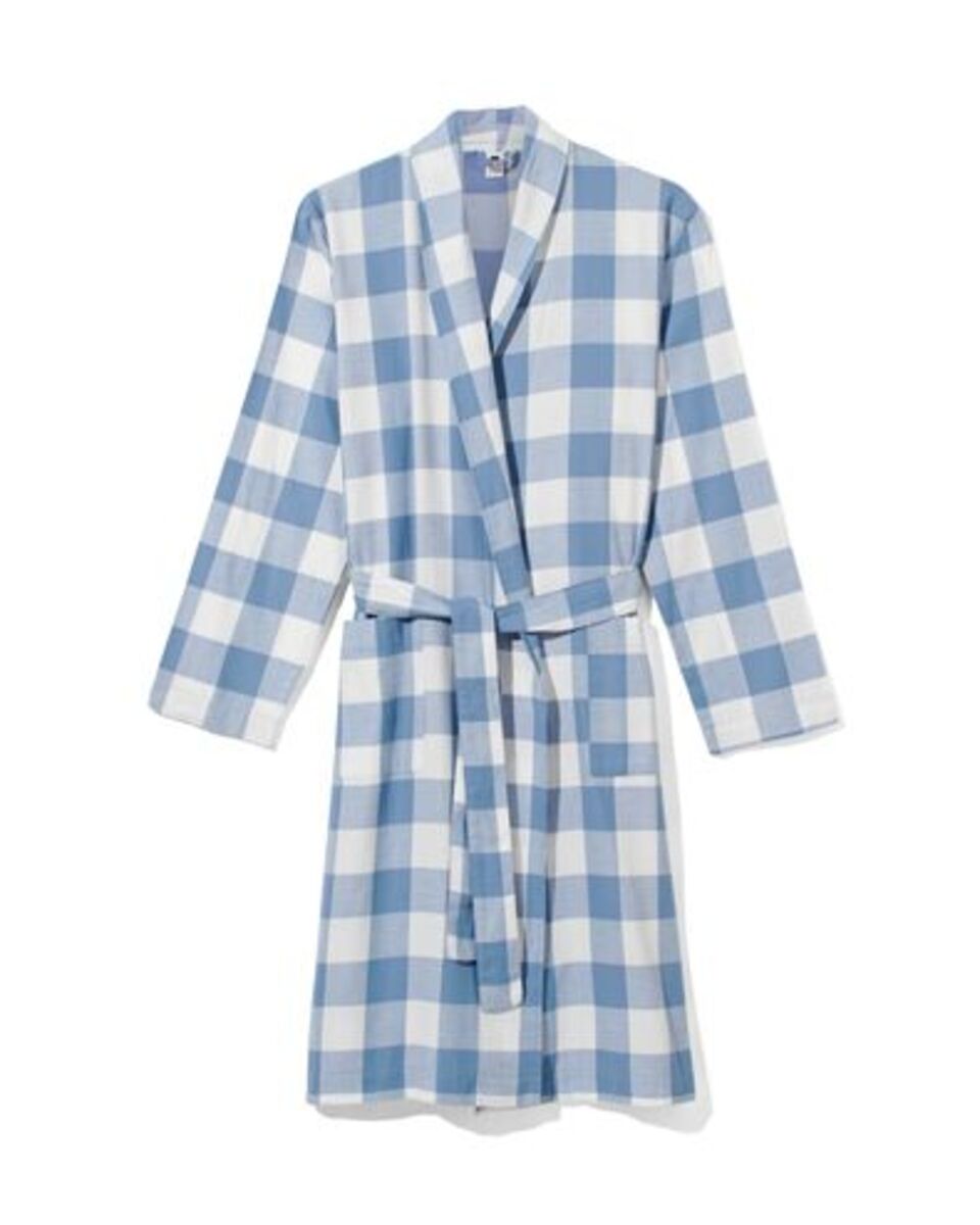 Bild 1 von Damen-Bademantel, Flanell mittelblau