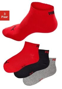 PUMA Kurzsocken (3er-Pack) mit Rippbündchen