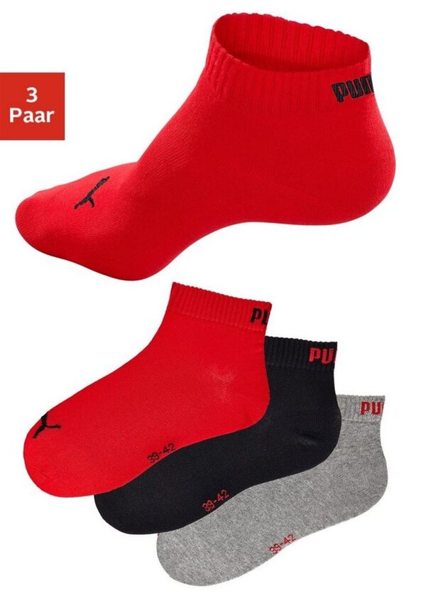 Bild 1 von PUMA Kurzsocken (3er-Pack) mit Rippbündchen