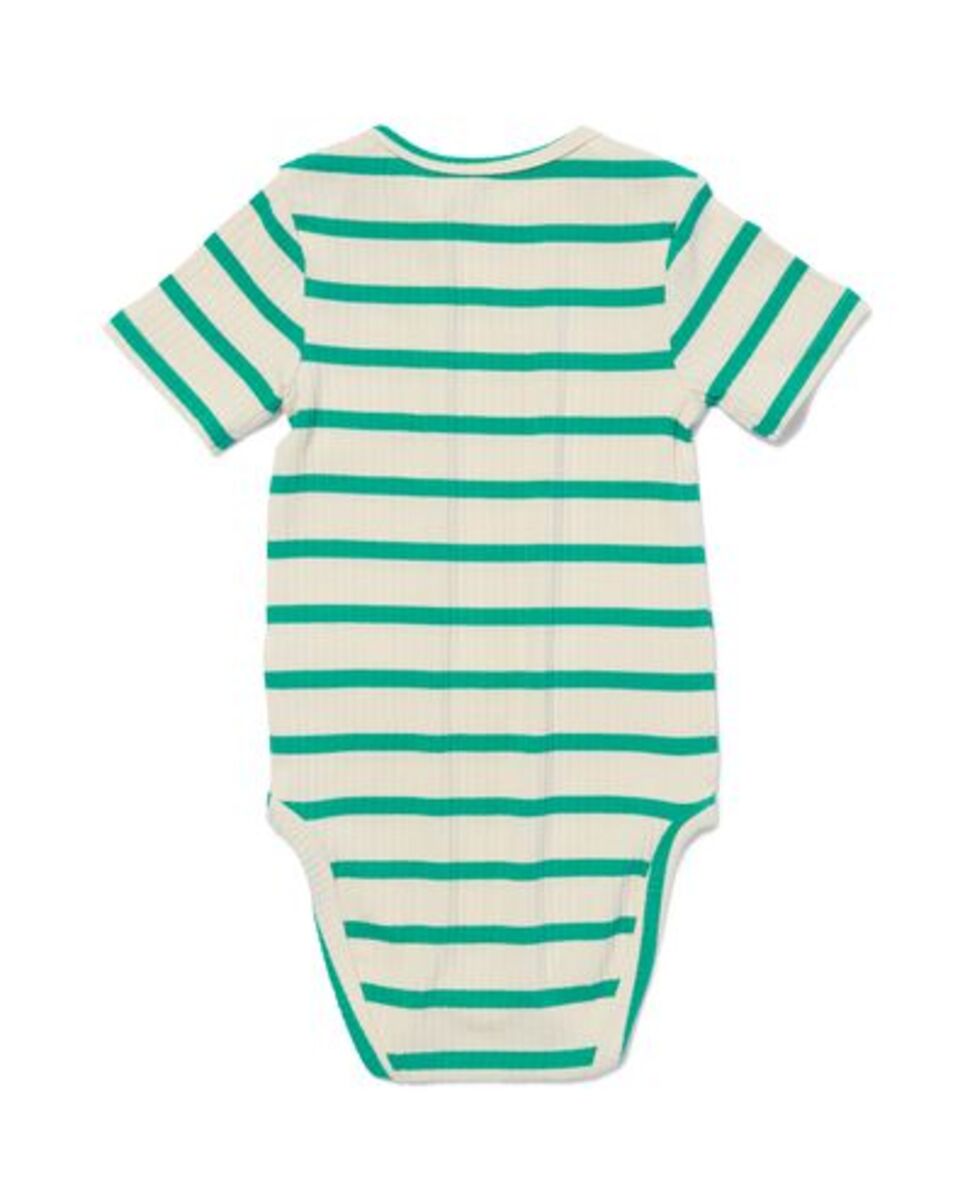 Bild 4 von größenflexibler Baby-Body, gerippt, Bambus/Elasthan grün