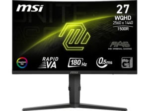 MSI MAG 275CQRFDE QD E2 27 Zoll WQHD Gaming Monitor (1 ms Reaktionszeit, 180 Hz), Schwarz