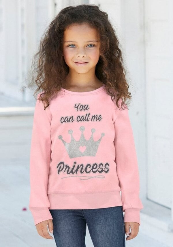 Bild 1 von KIDSWORLD Langarmshirt YOU CAN CALL ME PRINCESS mit niedlichem Glitzerprint