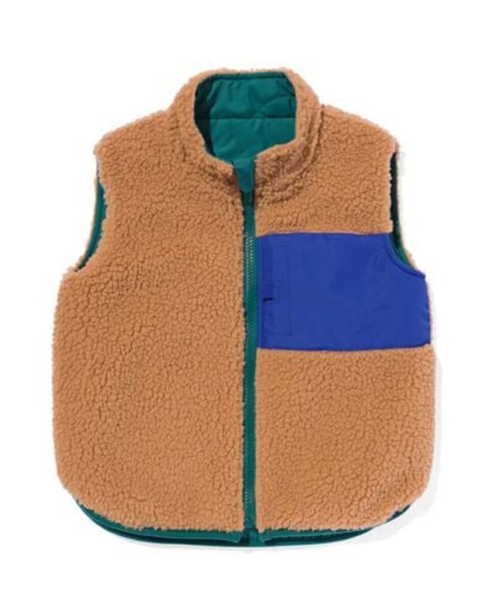 Bild 1 von Kinder-Wendeweste, Teddystoff braun