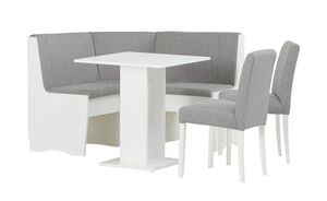 Eckbankgruppe  Bombay ¦ grau ¦ Maße (cm): B: 124 H: 90 T: 124 Hocker & Bänke > Eckbankgruppen - Sconto