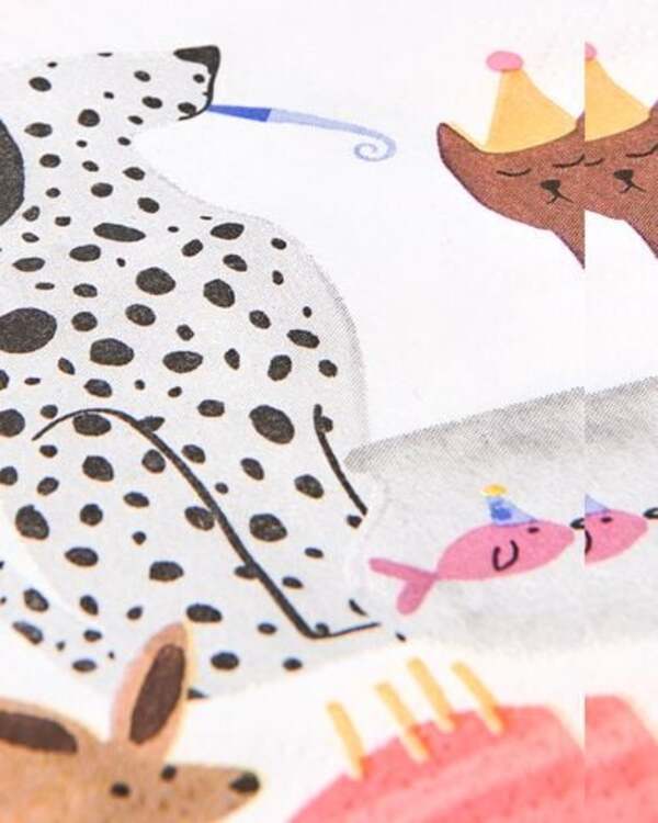 Bild 2 von 20er-Pack Servietten, 33 x 33 cm, Papier, Partytiere