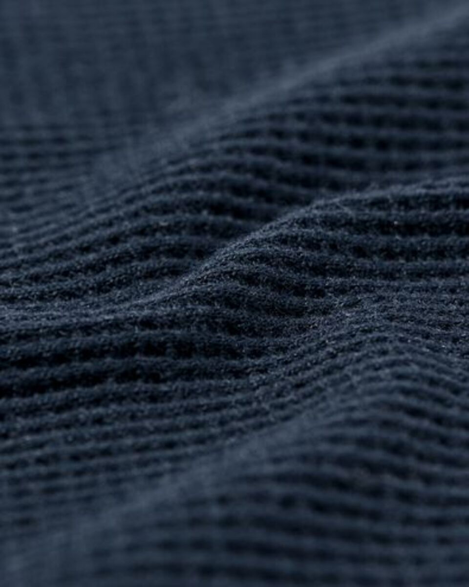 Bild 2 von Herren-Loungeshirt, Baumwolle mit Waffeloptik dunkelblau