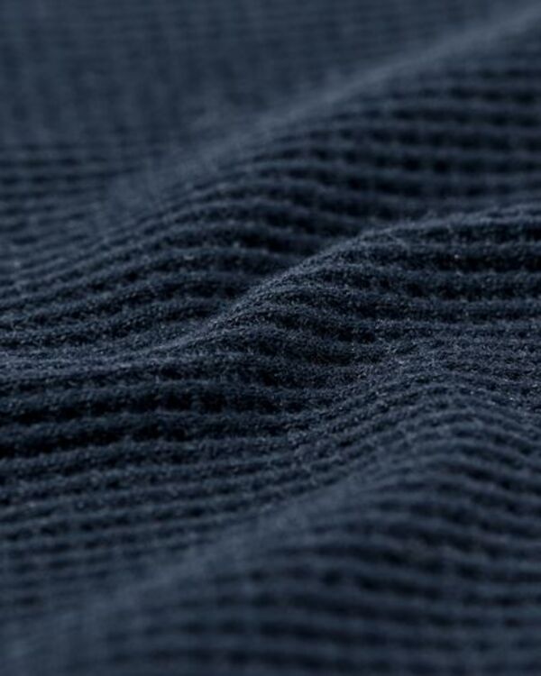 Bild 2 von Herren-Loungeshirt, Baumwolle mit Waffeloptik dunkelblau