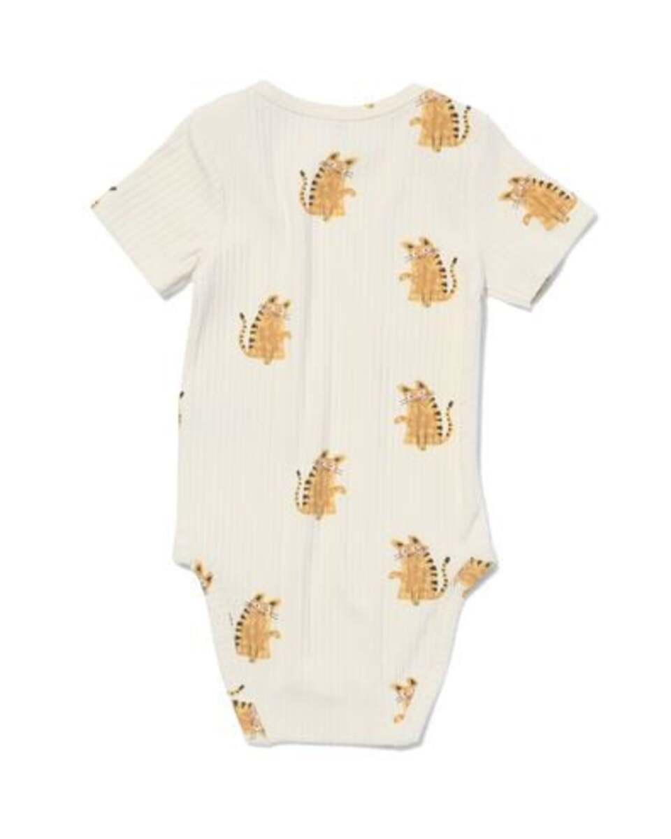 Bild 4 von größenflexibler Baby-Body, gerippt, Bambus/Elasthan eierschalenfarben