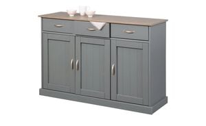 Kommode  Westerland ¦ grau ¦ Maße (cm): B: 131 H: 86 T: 45 Kommoden & Sideboards > Sideboards - Sconto