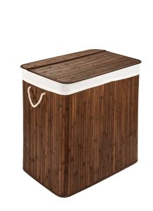 PANA®ECO Bambus Wäschekorb mit Deckel • Wäschebox Holz mit herausnehmbaren Wäschesack • Faltbarer Wäschesammler waschbar • Badezimmer Wäschetruhe • 100% Bambus • versch. Farben und Gr