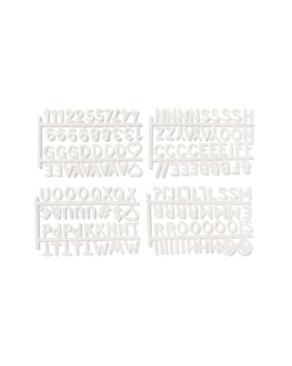 Bild 1 von Buchstaben für Buchstabentafel-Kisten, weiß
