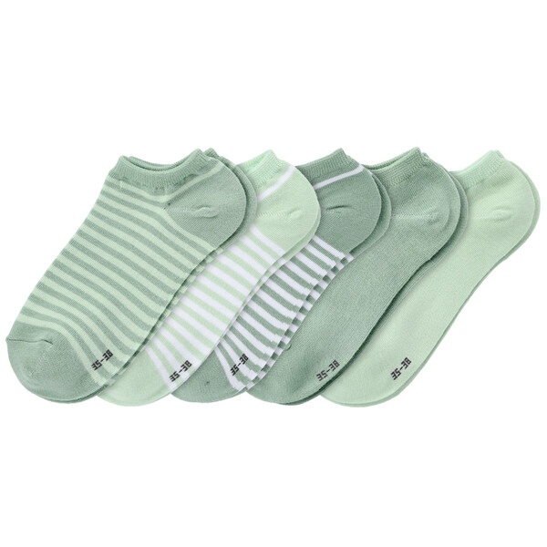 Bild 1 von 5 Paar Damen Sneaker-Socken im Set HELLGRÜN / MINT