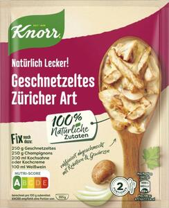 Knorr Natürlich Lecker! Geschnetzeltes Züricher Art