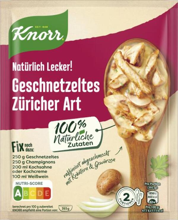 Bild 1 von Knorr Natürlich Lecker! Geschnetzeltes Züricher Art