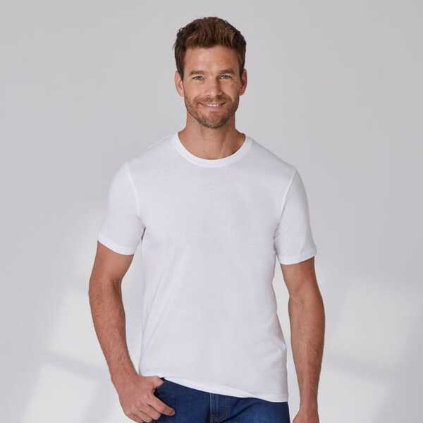 Bild 1 von Herren-T-Shirt mit Rundhalsausschnitt, 2er-Pack, White