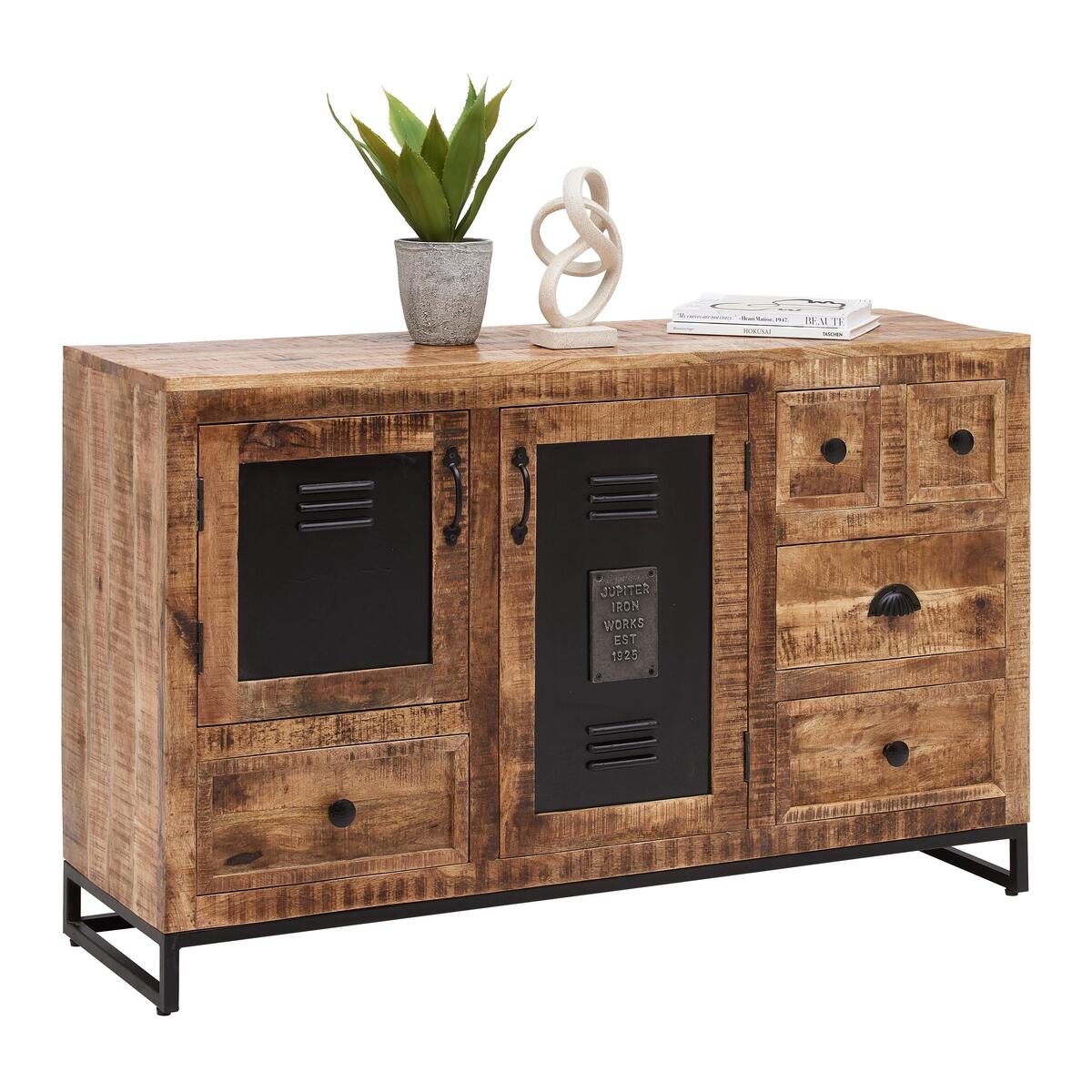 Bild 1 von Sideboard Leya Naturfarben/Schwarz, Naturfarben, Schwarz