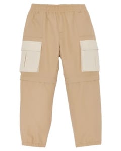 2-in-1-Cargohose, Reißverschluss zum Kürzen der Beine, naturfarben