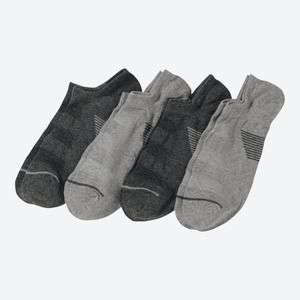 Herren-Sport-Sneaker-Socken mit Low-Cut, 4er-Pack, Gray