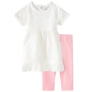 Bild 1 von Newborn Kleid und Leggings im Set WEISS / ROSA