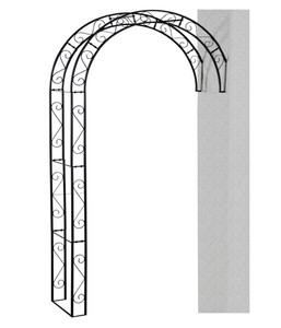 Siena Garden Metall-Rosenbogen Cambridge, ca. B130/H245/T35 cm