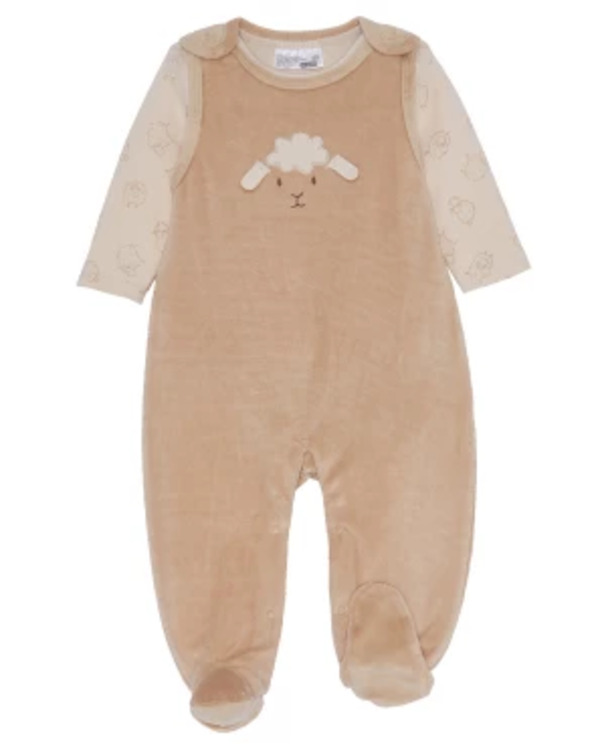 Bild 1 von Newborn Body + Strampler, Ergee, 2-tlg. Set, naturfarben