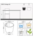 Bild 4 von LECHUZA® Kunststoff-Hängeampel Nido Cottage