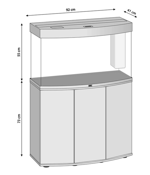 Bild 4 von JUWEL® AQUARIUM Kombination Vision 180 LED, ca. B92/H128/T41 cm, 180 l