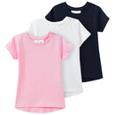 Bild 1 von 3 Baby T-Shirts unifarben CREMEWEISS / ROSA / DUNKELBLAU