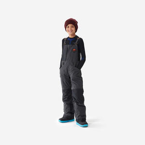 Snowboardhose Latzhose Kinder - Bib 500 schwarz