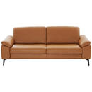 Bild 1 von Valdera 3-Sitzer-Sofa, Cognac, Leder, Echtleder, Longlife-Leder, 2-3-Sitzer, 224x88x100 cm, Goldenes M, Typenauswahl, Fußauswahl, Lederauswahl, Stoffauswahl, Armteilvarianten, Sitzqualitäten, Hocke