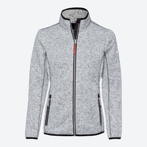 Damen-Fleecejacke in Mélange-Optik, Gray