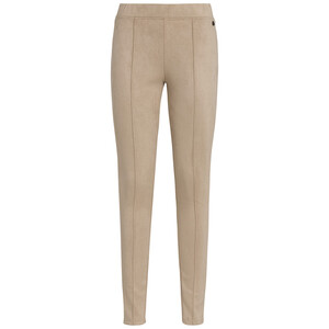 Damen Leggings in Veloursoptik BEIGE